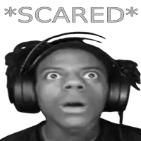 Shocked, scared reaction